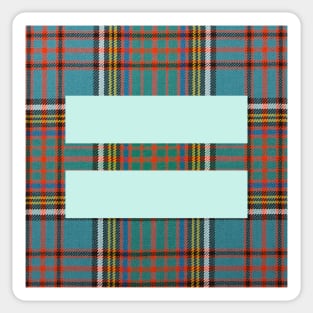 Plaid Equality Shirt 2 Sticker